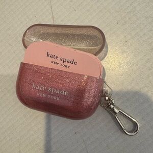 Kate Spade Rose Gold Glitter AirPods Case